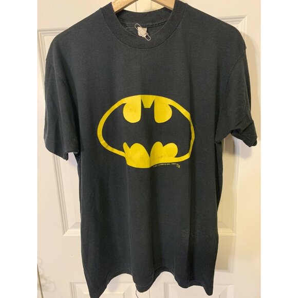 Vtg 80’s Batman Logo DC Movie Promo DC Comics T Shirt Mens Sz XL 1964‎ - Picture 4 of 9